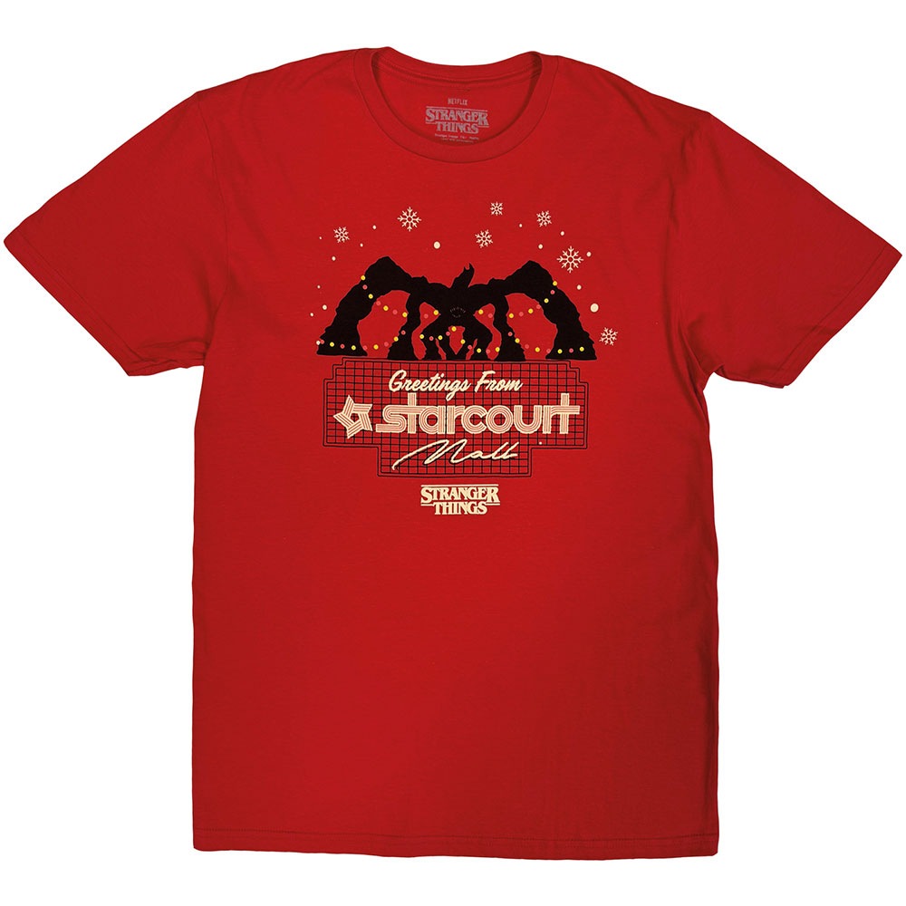 Stranger things - Greetings From Starcourt Herren TShirt - Rot